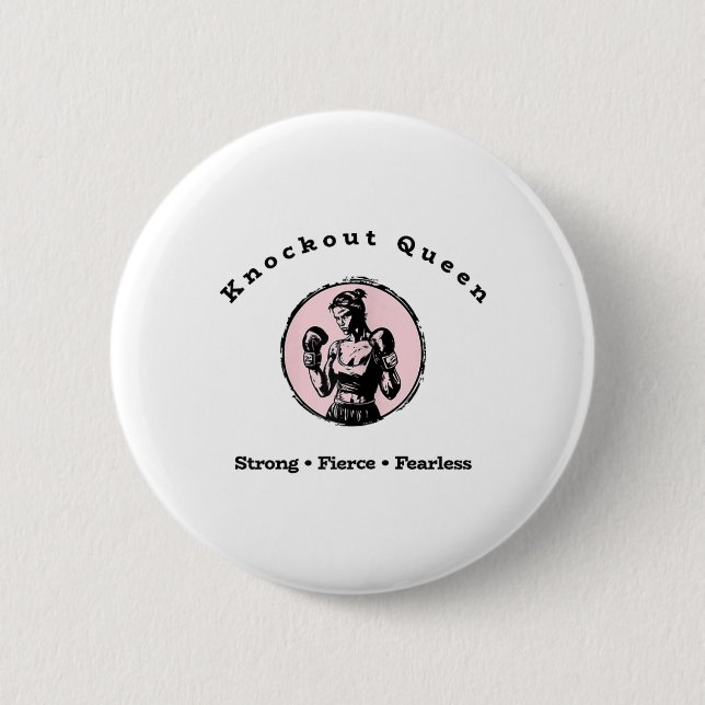 Knockout Queen  6 Cm Round Badge (Front)