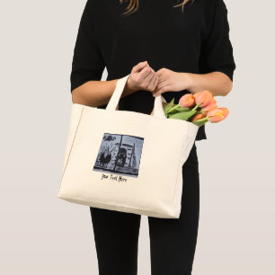 knome in witches brew cooking pot trick or treat mini tote bag