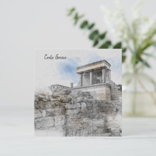 Knossos Palace Holiday Card – Ancient Crete Travel