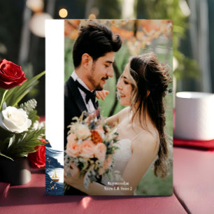 Knot Boat Ship border Photo Picture Bridal Shower Invitation