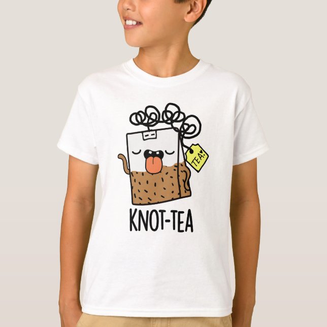 Knot-tea Funny Tea Pun  T-Shirt (Front)