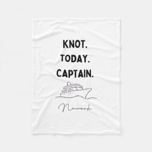 Knot Today Captain Cruise Outfit Newark New Jersey Fleece Blanket