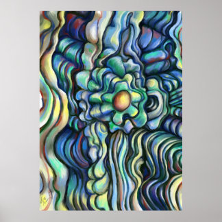 Knotted Flower Poster