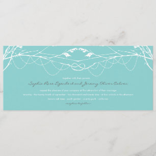 Knotted Love Trees Branch Wedding Invitation Card