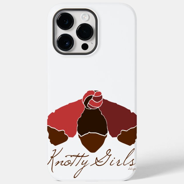 Knotty Girls Black Girls with Hair Tied in a Knot Case-Mate iPhone Case (Back)