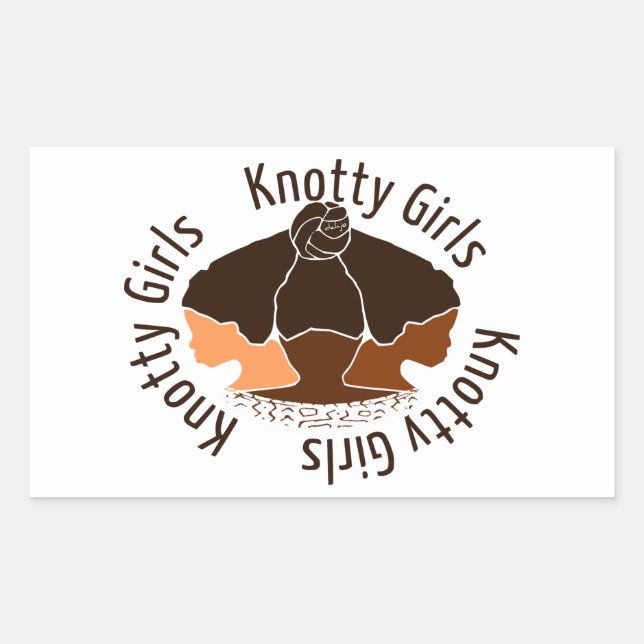 Knotty Girls Rectangular Sticker (Front)