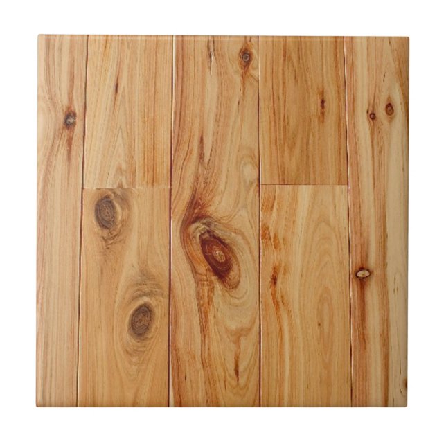 Knotty Light Wood Grain Floor Tile (Front)