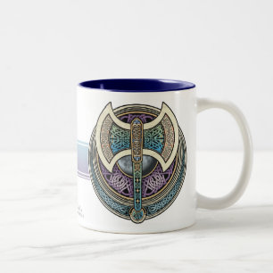 Knotwork Labrys Mug