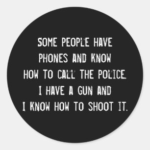 KNOW HOW TO SHOOT CLASSIC ROUND STICKER