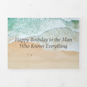 Know-It-All B-day Tri-Fold Card