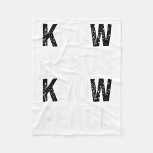 Know Jesus Know Peace Faith Christian Fleece Blanket