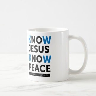 Know Jesus Know Peace, No Censorship Coffee Mug