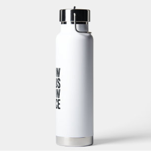 Know Jesus Know Peace Vintage Christian Typography Water Bottle