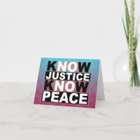 KNOW JUSTICE KNOW PEACE