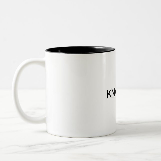 KNOW ME Two-Tone COFFEE MUG (Left)