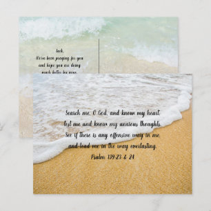 Know My Heart Scripture Encouragement Postcard