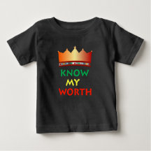 Know My Worth baby t-shirt