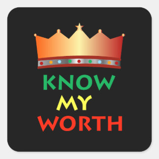 Know My Worth stickers