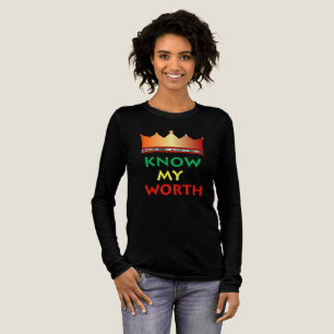 Know My Worth Womens t-shirt Tri-Blend Shirt