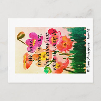 Know Not What We May Be Postcard