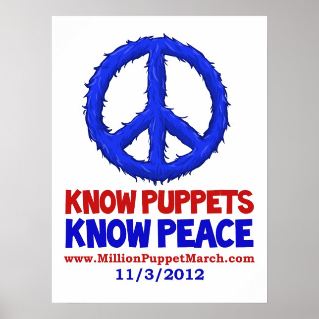 Know Puppets, Know Peace Poster (Front)