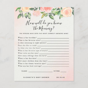 Know The Mummy Baby Shower Game