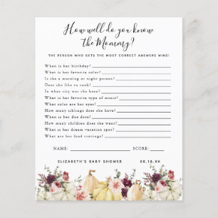 Know The Mummy   Baby Shower Game