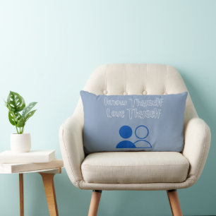 Know Thyself, Love Thyself Lumbar Pillow