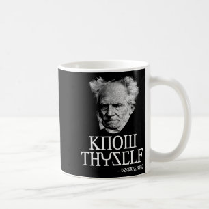 Know Thyself Socrates Descartes Schopenhauer Philo Coffee Mug