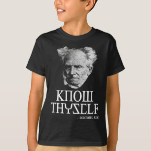 Know Thyself Socrates Descartes Schopenhauer Philo T-Shirt