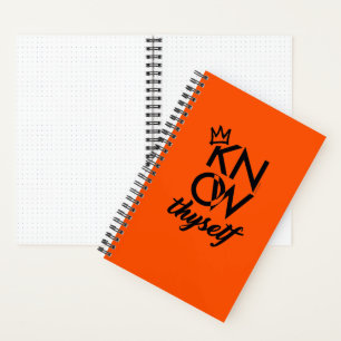 KNOW THYSELF Tactical Journal Int Orange