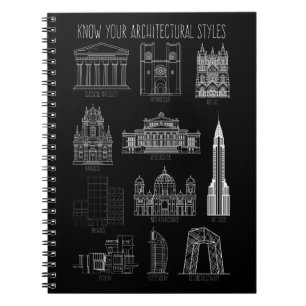 Know Your Architectural Styles Buildings Notebook