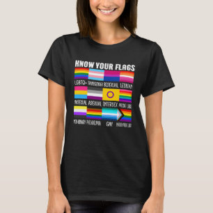 Know Your Flags LGBTQ+ Gay Pride Flag Transgender T-Shirt
