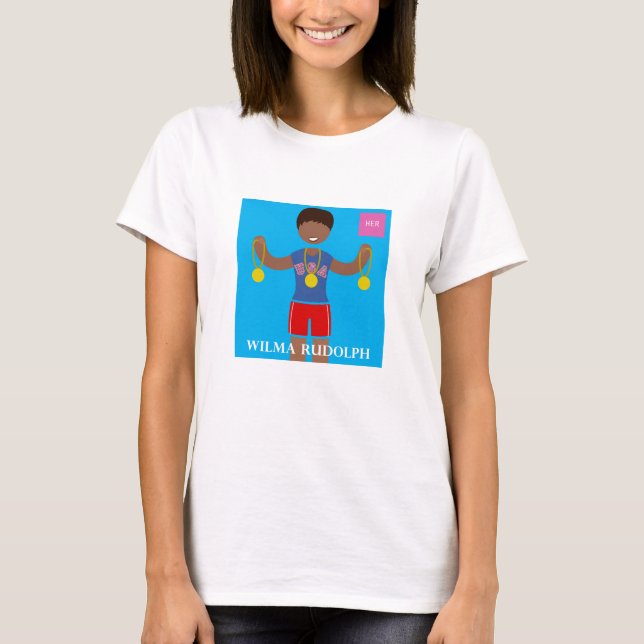 Know Your HERstory: Wilma Rudolph T-Shirt (Front)