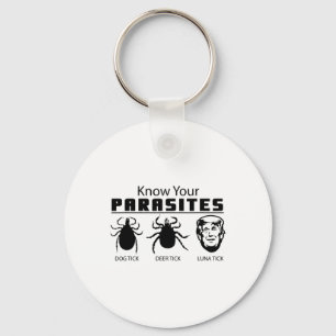 Know Your Parasites Anti-trump Af Resist Funny Gif Key Ring
