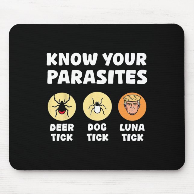 Know Your Parasites Anti-trump Fun Meme Resist Pro Mouse Pad (Front)