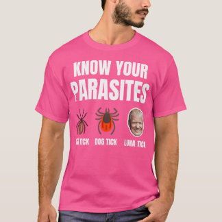 Know Your Parasites Anti-Trump Funny Luna Tick Res T-Shirt