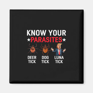Know Your Parasites Anti-trump Meme Trump Parody T Magnet