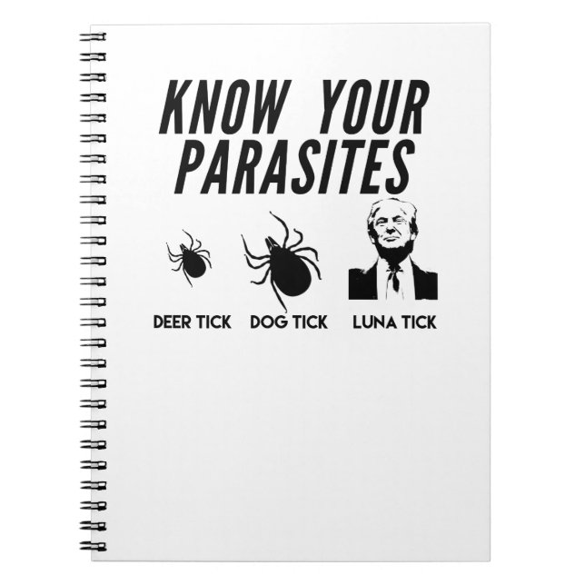 Know Your Parasites - Anti Trump T-shirt - Unisex Notebook (Front)
