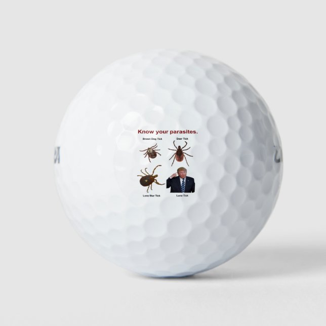 Know Your Parasites Golf Balls (Front)