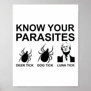 Know Your Parasites T Shirt Anti Trump Tee  Poster