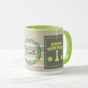 Know Your Place – Personalized Floral Affirmation  Mug