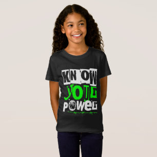 Know Your Power Girls' Motivational Graphic T-Shirt