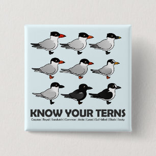 Know Your Terns 15 Cm Square Badge