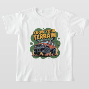 Know Your Terrain 4x4 Off Road Truck Cartoon T-Shirt