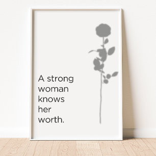 Know your worth poster