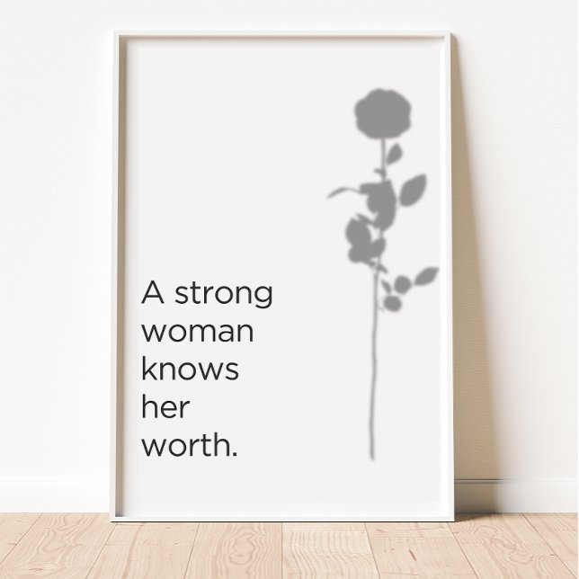 Know your worth poster (Creator Uploaded)