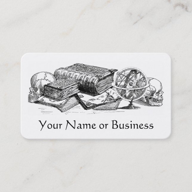 Knowledge and Death Business Card (Front)