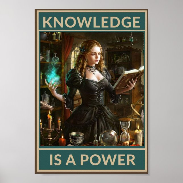 Knowledge is a power poster (Front)