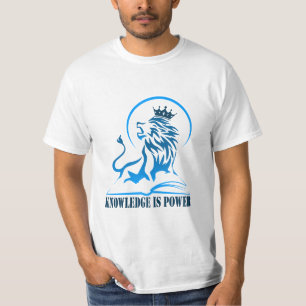 Knowledge is power - blue-04-22 T-Shirt